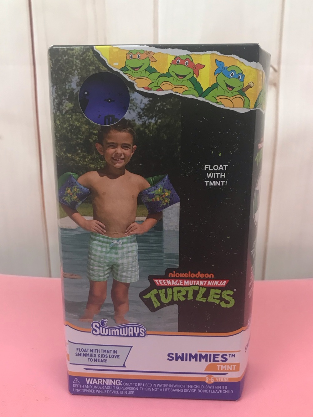 Teenage Mutant Ninja Turtles Blue Swimways Swim Arm Floaties size 3-5 year olds